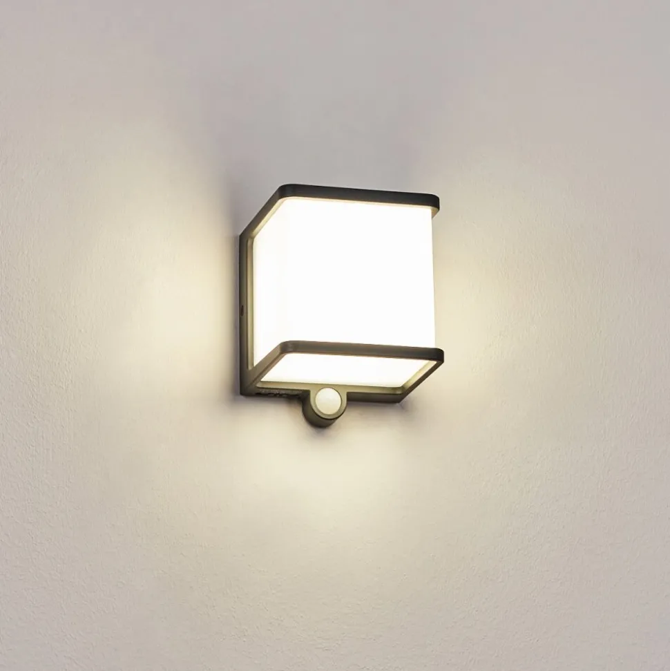 Lampe Solaires Burseryd Led Anthracite, 1 Lumiere, Detecteur De Mouvement