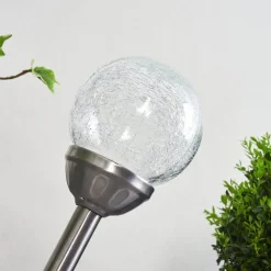 Lampe Solaires Carbonia Led Nickel Mat, 1 Lumiere