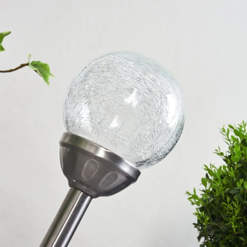 Lampe Solaires Carbonia Led Nickel Mat, 1 Lumiere