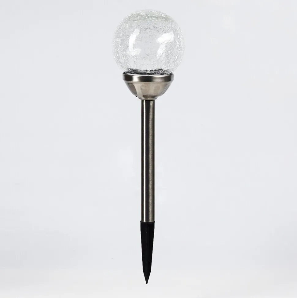Lampe Solaires Carbonia Led Nickel Mat, 1 Lumiere