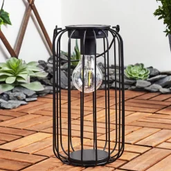 Lampe Solaires Klovsta Led Noir, 1 Lumiere