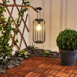 Lampe Solaires Klovsta Led Noir, 1 Lumiere