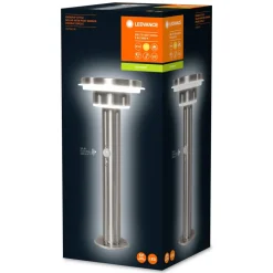 Lampe Solaires Ledvance Endura® Acier Inoxydable, 1 Lumiere, Detecteur De Mouvement