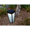Lampe Solaires Lutec Dias Led Noir, 1 Lumiere, Detecteur De Mouvement, Changeur De Couleurs