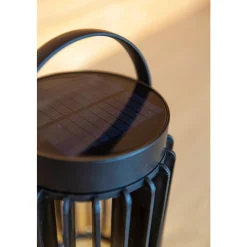 Lampe Solaires Lutec Kozy Led Noir, 1 Lumiere