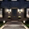 Lampe Solaires Mantra Meribel Led Noir, 1 Lumiere, Detecteur De Mouvement