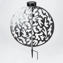 Lampe Solaires Mesan Led Noir, Argente, 1 Lumiere