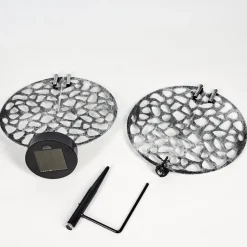 Lampe Solaires Mesan Led Noir, Argente, 1 Lumiere