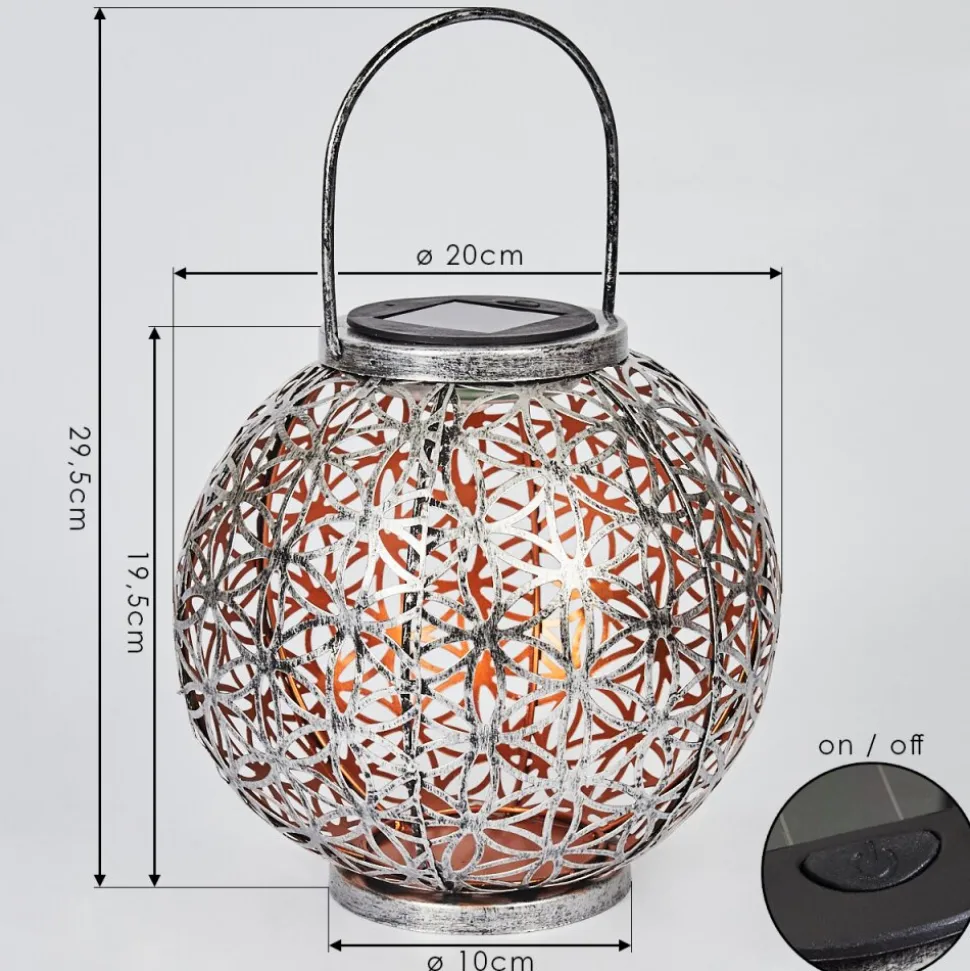 Lampe Solaires Moreland Led Cuivre, Noir, Argente, 1 Lumiere