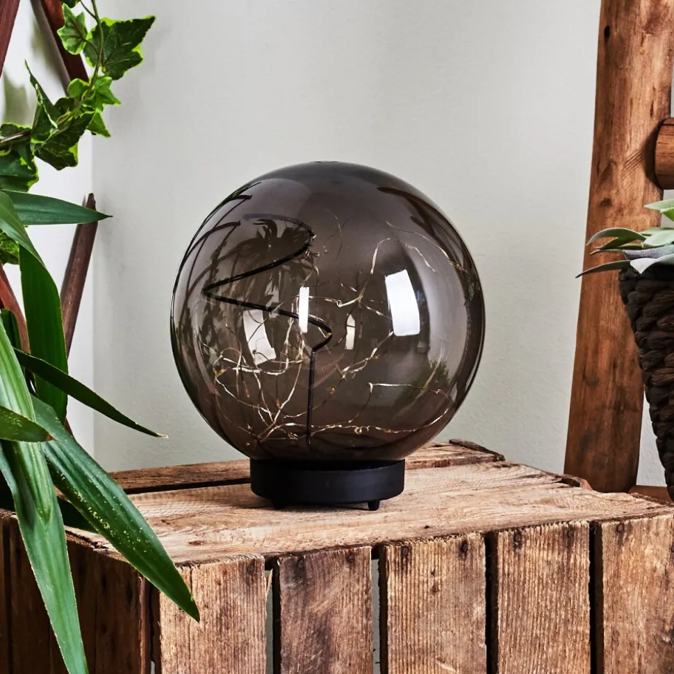 Lampe Solaires Pollenca Led Noir, 30 Lumieres