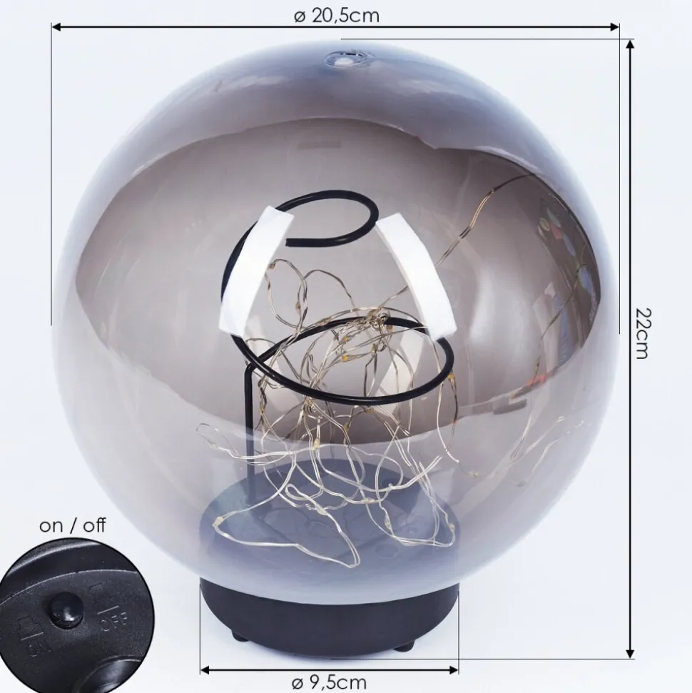 Lampe Solaires Pollenca Led Noir, 30 Lumieres