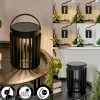 Lampe Solaires Rossina Led Noir, 1 Lumiere