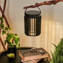 Lampe Solaires Rossina Led Noir, 1 Lumiere
