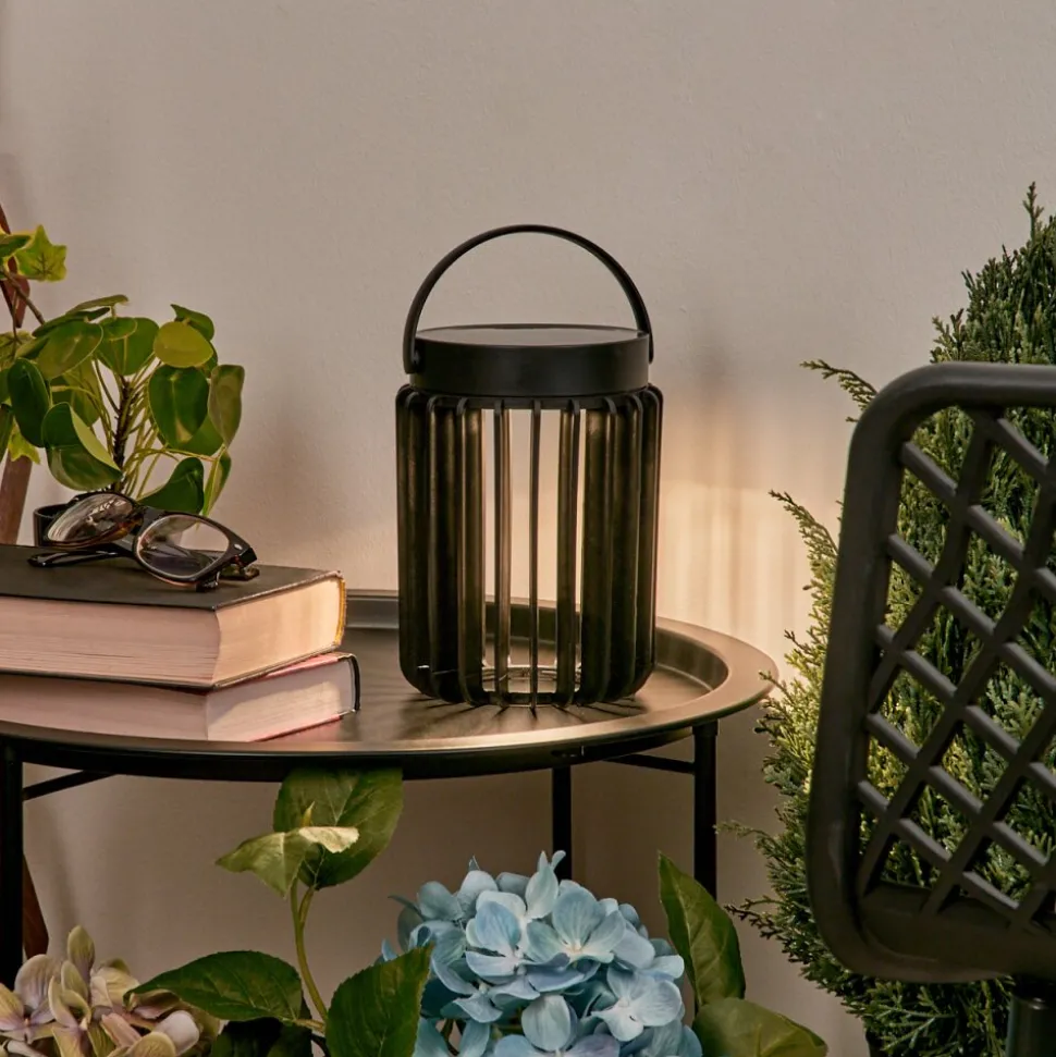 Lampe Solaires Rossina Led Noir, 1 Lumiere