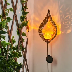 Lampe Solaires Rovinj Led Rouille, 1 Lumiere