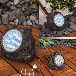 Lampe Solaires Sameo Led Brun, 8 Lumieres