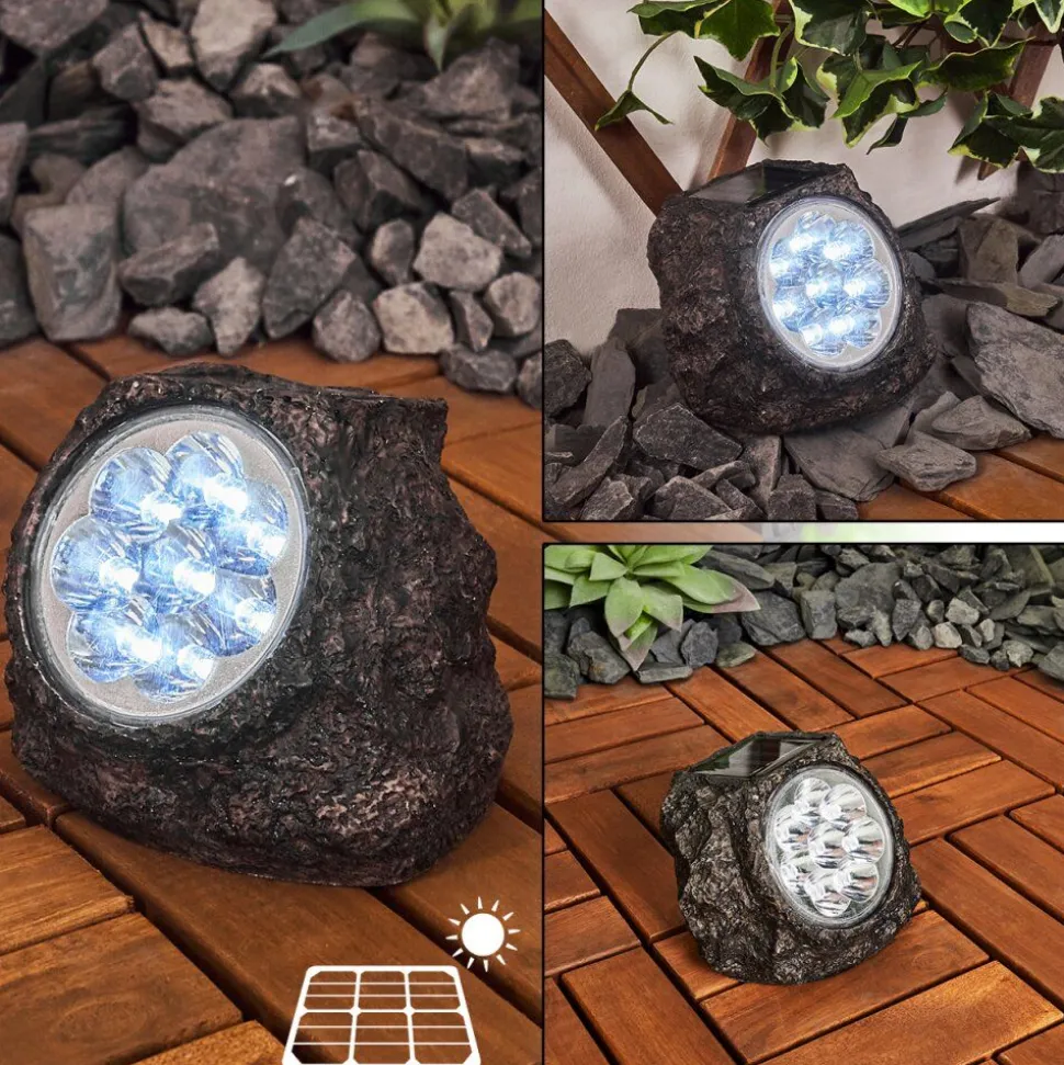 Lampe Solaires Sameo Led Brun, 8 Lumieres