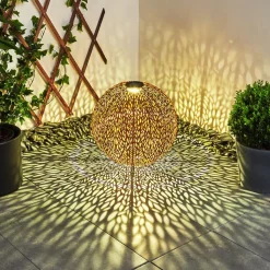 Lampe Solaires Samoao Led Rouille, Noir, 1 Lumiere
