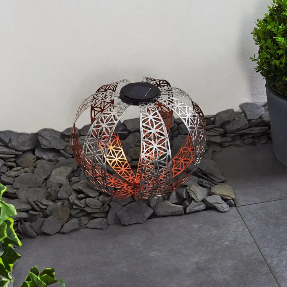 Lampe Solaires Wasalea Led Bronze, Noir, Argente, 1 Lumiere