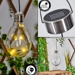 Lampe Solairetiltil Led Acier Inoxydable, 1 Lumiere