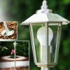 Lampe Sur Pied D'Exterieur Moskau Acier Inoxydable, 1 Lumiere