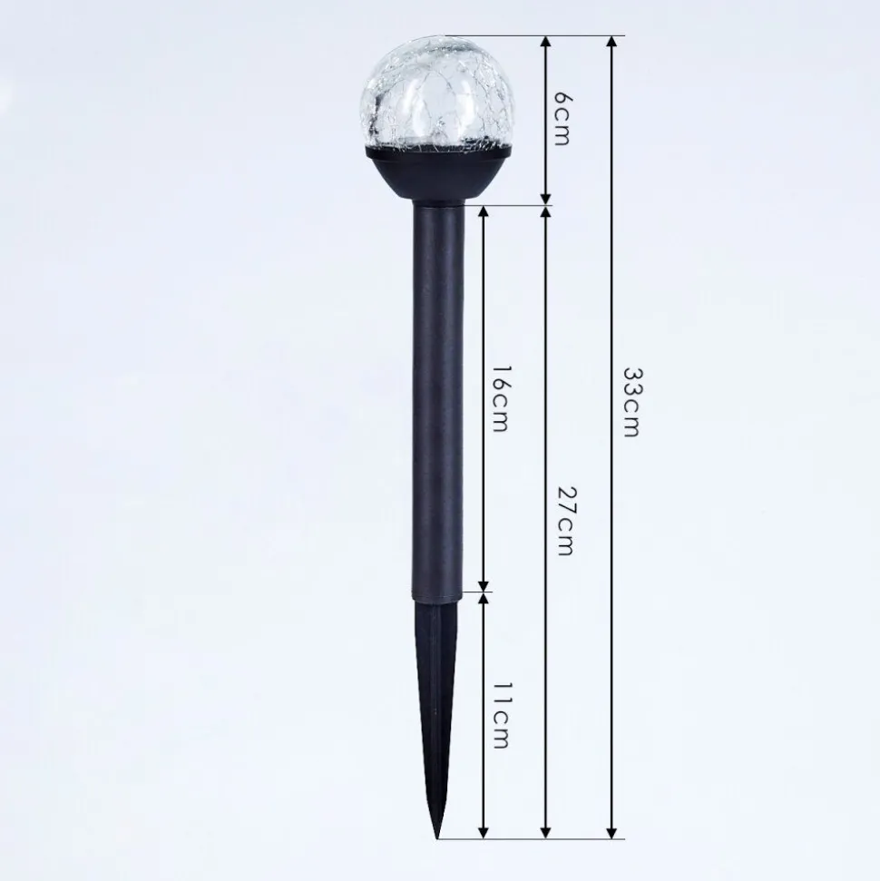 Lot De 3 Lampes Solaires Colognole Led Noir, 1 Lumiere