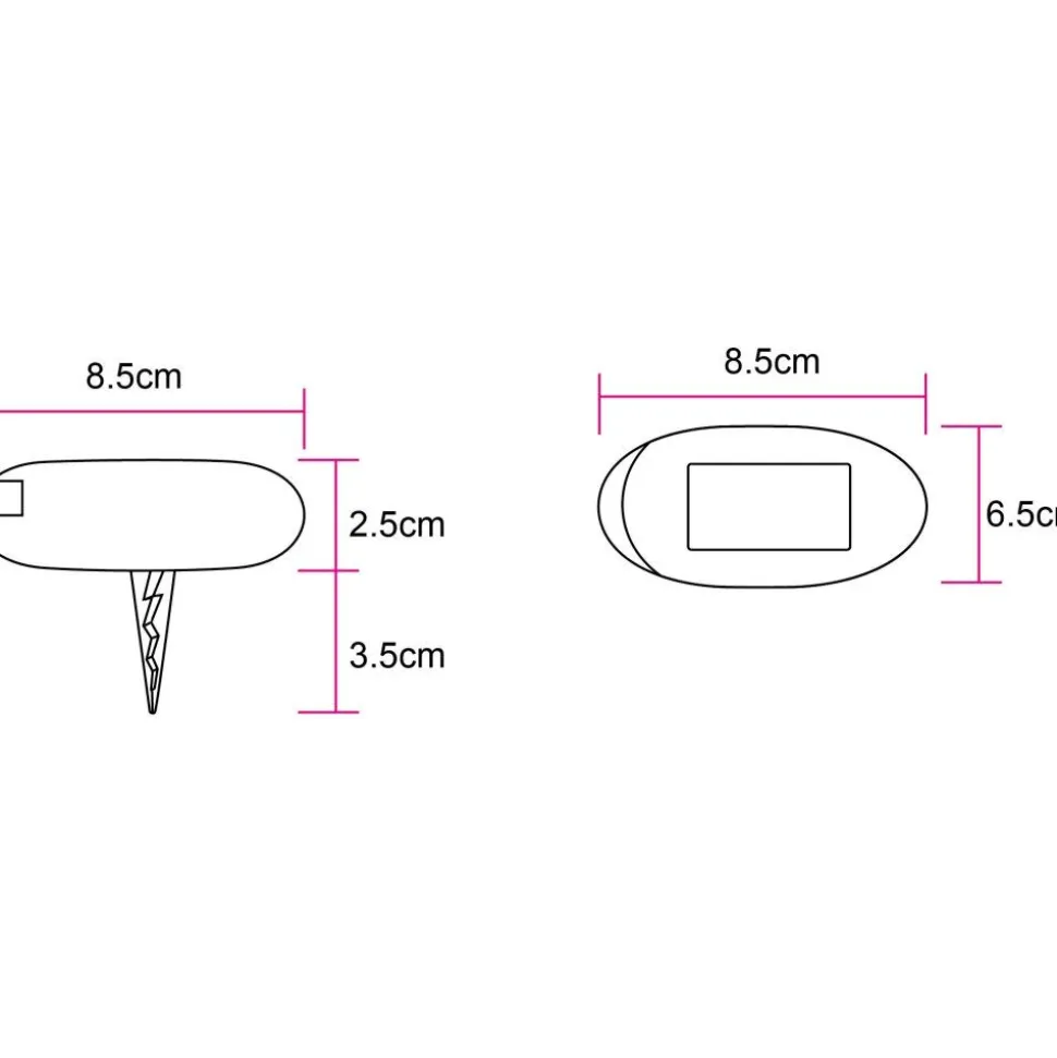 Lot De 3 Lampes Solaires Globo Led Gris, 1 Lumiere