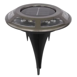 Lot De 2 Lampes Solaires Globo Led Cuivre, Noir, 12 Lumieres