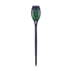 Luminaire Deco Globo Solar Led Noir, 8 Lumieres, Changeur De Couleurs