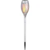 Luminaire Deco Globo Solar Led Argente, 12 Lumieres