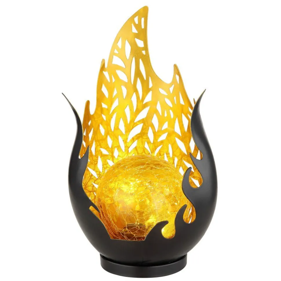 Luminaire Deco Globo Solar Led Or, Noir, 1 Lumiere