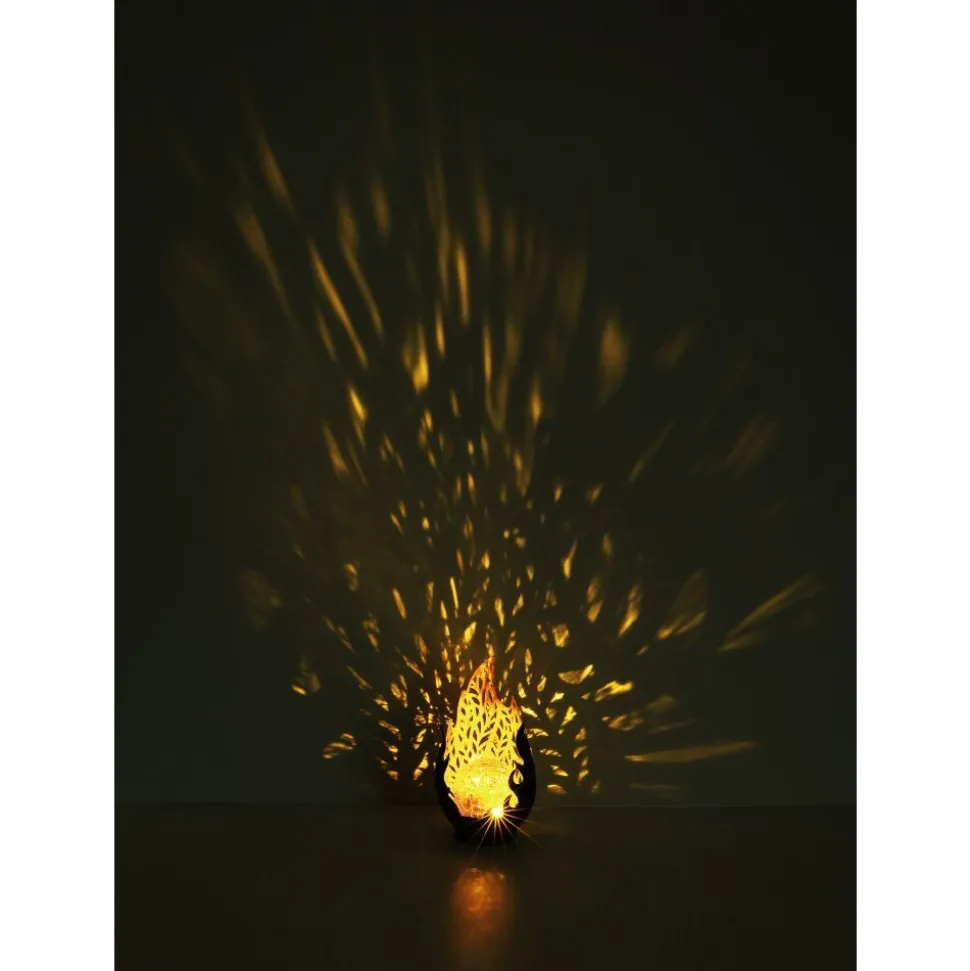 Luminaire Deco Globo Solar Led Or, Noir, 1 Lumiere
