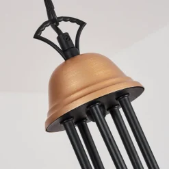 Lustre Cassague Noir, 5 Lumieres