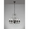 Lustre Fischer-Honsel Prisma Noir, 5 Lumieres