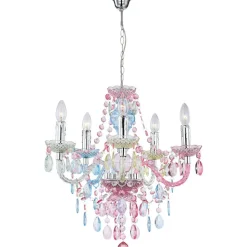 Lustre Globo Chrome, 5 Lumieres