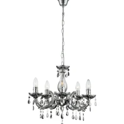 Lustre Globo Cuimbra Ii Chrome, 5 Lumieres