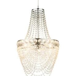 Lustre Globo Stromboli Chrome, Clair, 3 Lumieres