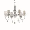 Lustre Ideal Lux Blanche Blanc, 6 Lumieres