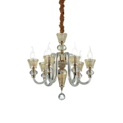Lustre Ideal Lux Strauss Or, 6 Lumieres