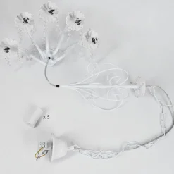 Lustre Ksim Blanc, 5 Lumieres