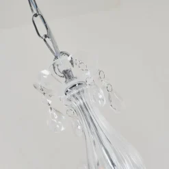 Lustre Malmback Chrome, Transparent, 5 Lumieres