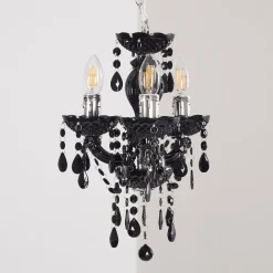 Lustre Malmback Noir, 3 Lumieres