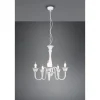 Lustre Trio Elsa Blanc, 5 Lumieres