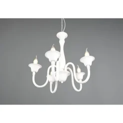 Lustre Trio Elsa Blanc, 5 Lumieres