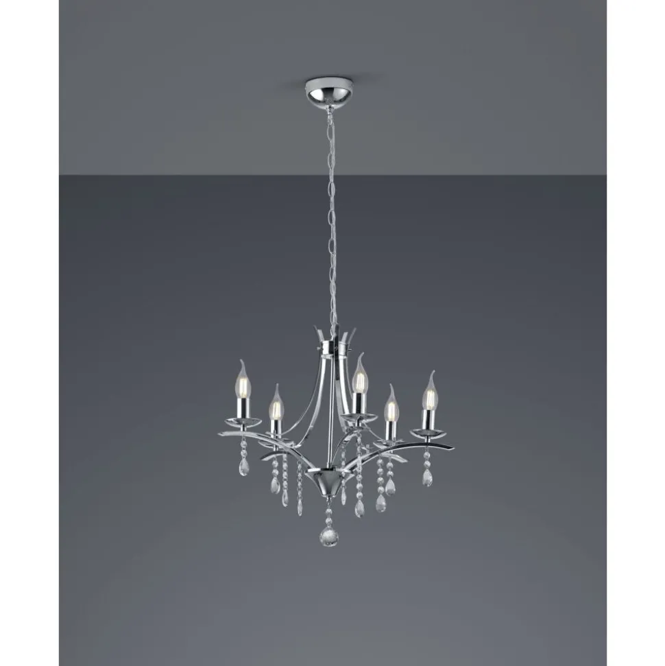Lustre Trio Leuchten Lucerna Chrome, 5 Lumieres