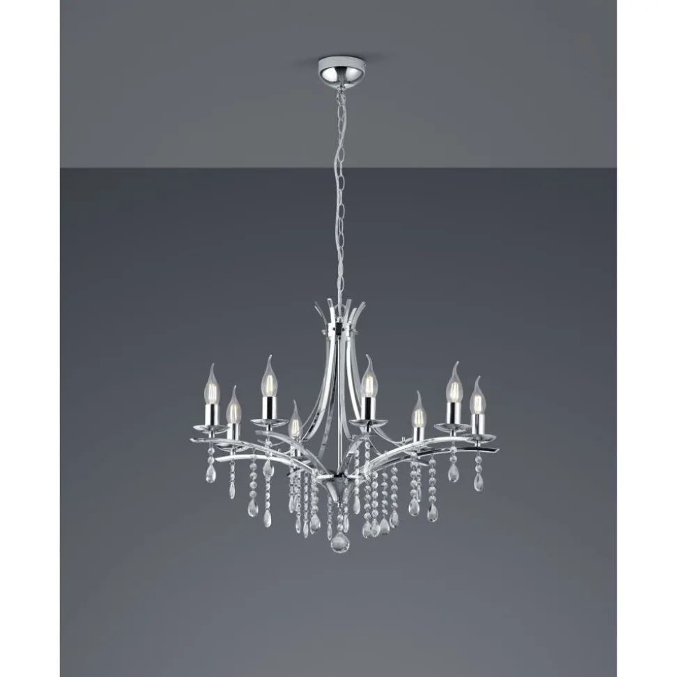 Lustre Trio Leuchten Lucerna Chrome, 8 Lumieres