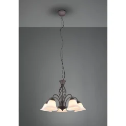 Lustre Trio-Leuchten Rustica Rouille, 5 Lumieres