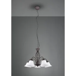 Lustre Trio-Leuchten Rustica Rouille, 5 Lumieres