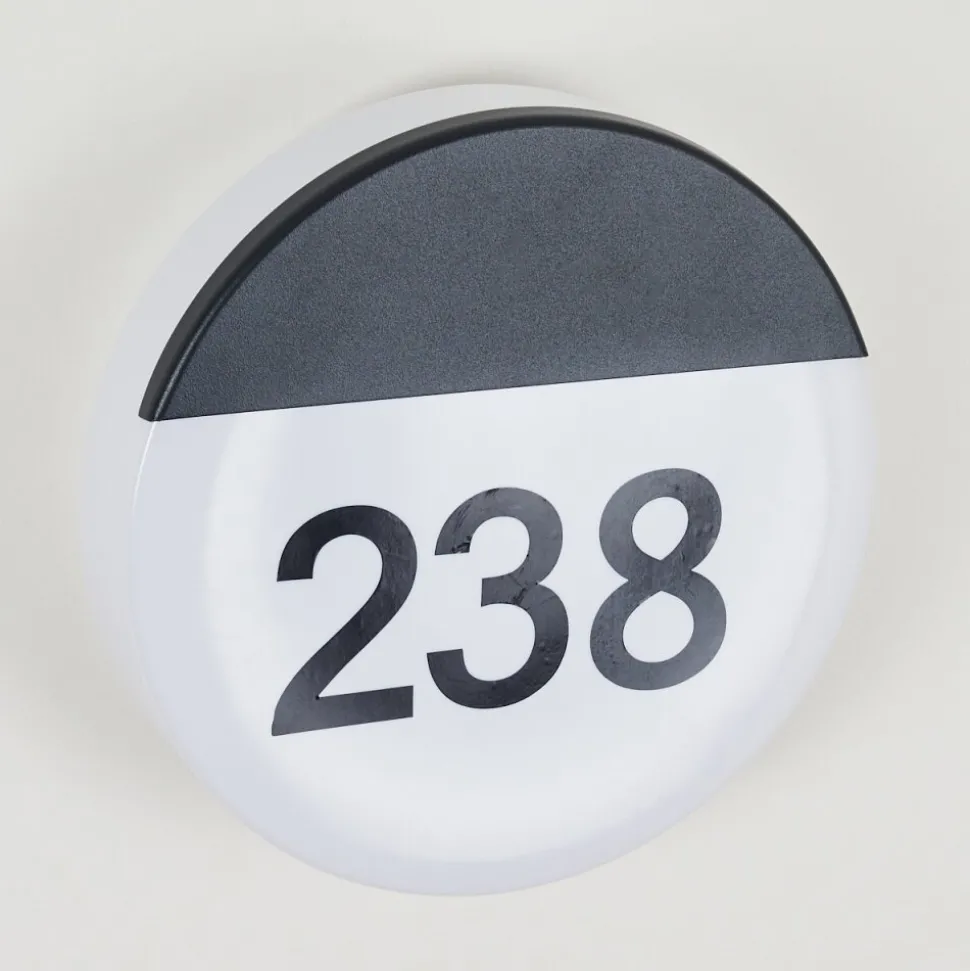 Numero D'Adresse Eclaire Eppeland Led Noir, 1 Lumiere
