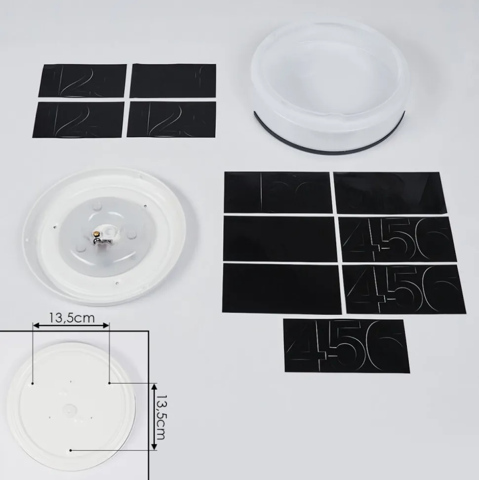 Numero D'Adresse Eclaire Eppeland Led Noir, 1 Lumiere
